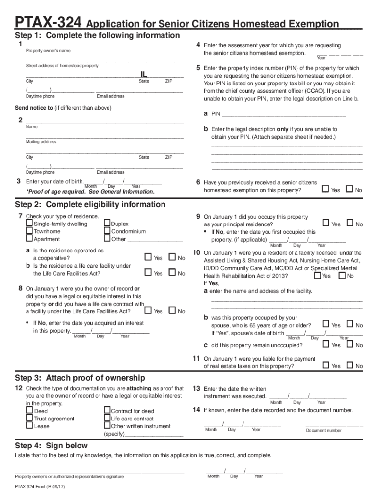 Ptax 324 20172024 Form Fill Out and Sign Printable PDF Template