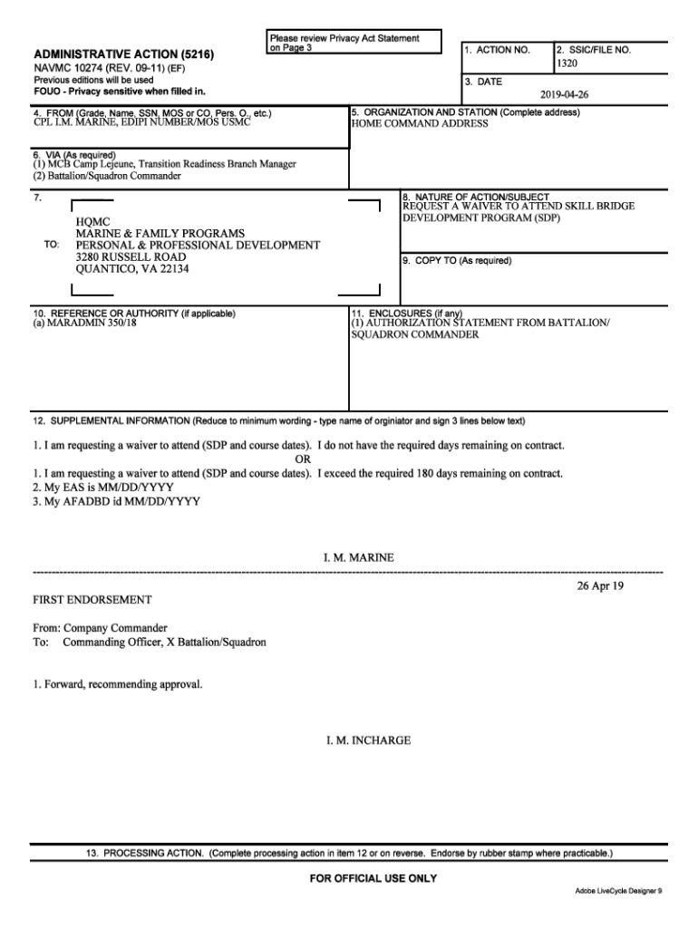 Navmc 10274  Form