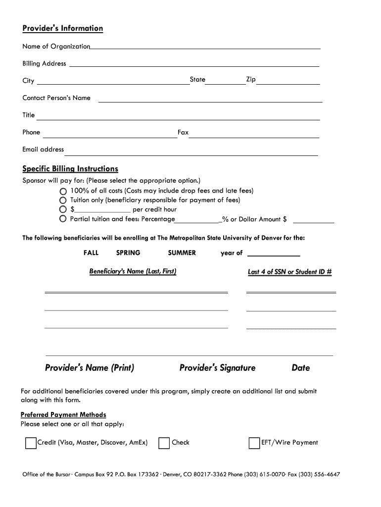 Sponsorship Authorization  Form