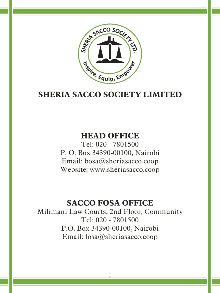 Sheria Sacco Loan Form