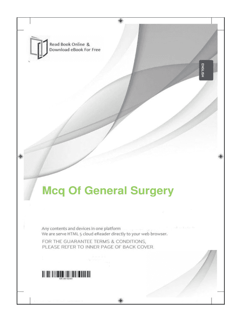 General Surgery Mcq PDF  Form