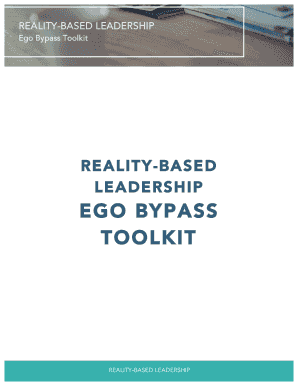 No Ego Book Study Guide FINAL Reality Based Leadership  Form