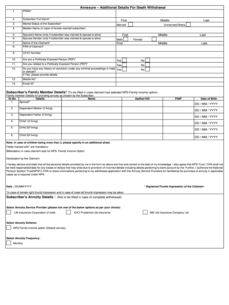 Request for ChangeCorrection in Subscriber Master Details  Form