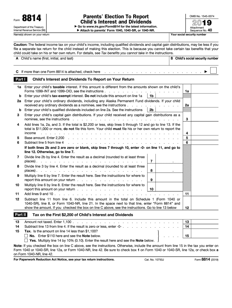 8814 Form