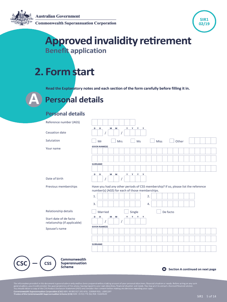 Approved Invalidity Retirement Benefit Application Form &amp;amp; Information