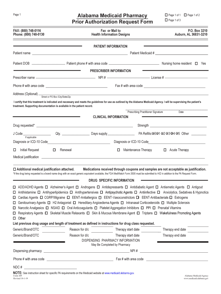  Pharmacy Forms and Criteria Alabama Medicaid 2019