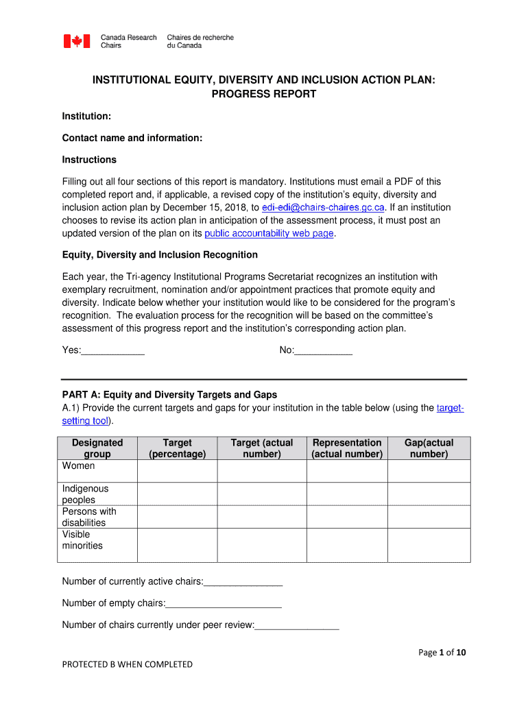 INSTITUTIONAL EQUITY, DIVERSITY and INCLUSION  Form