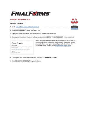 Final Forms Parent Registration Instructions