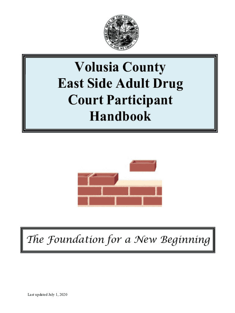 Get and Sign Volusia County Adult Drug Court Eastside Orientation Packet 2020-2022 Form