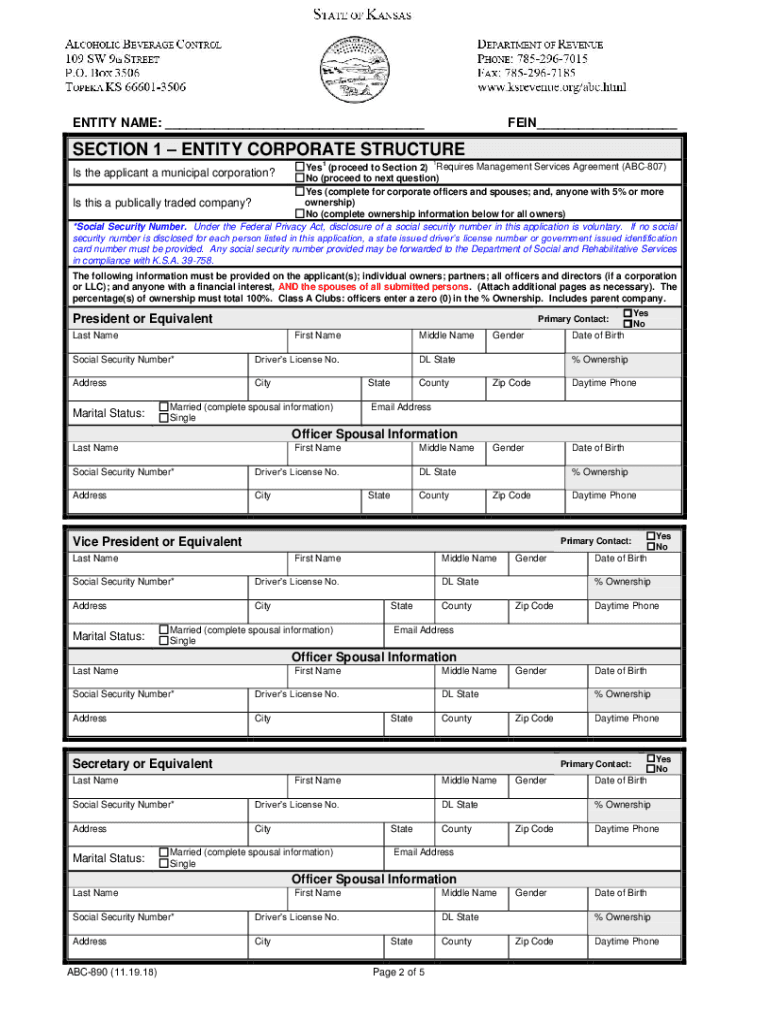 Ks 890 Form