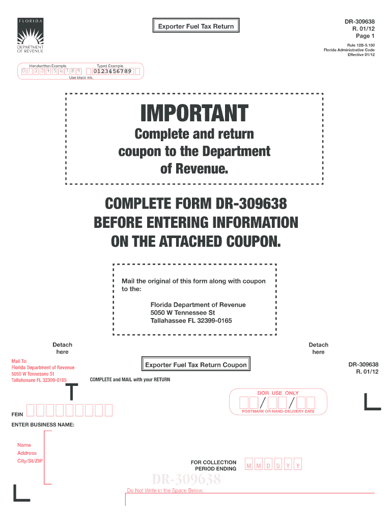 Form DR 309632 Florida Department of Revenue