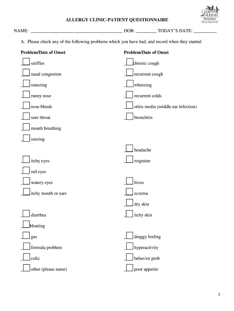 Download Your Health History Document Here to Print and Fill  Form