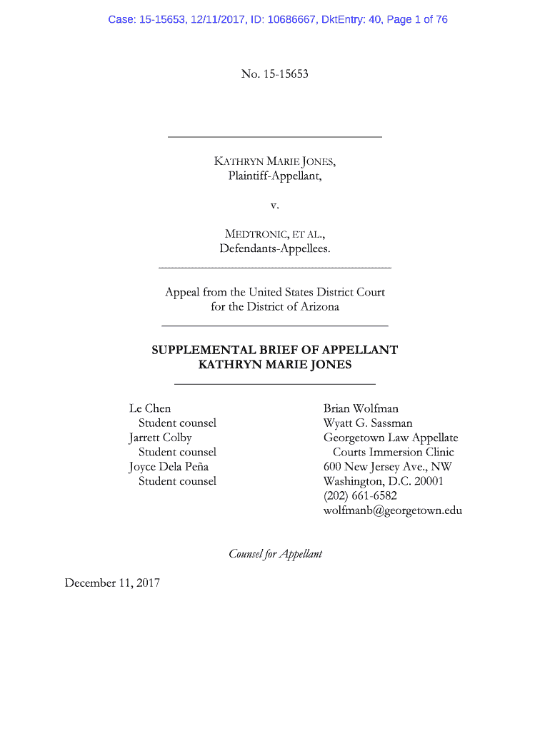 No 15 15653 in the UNITED STATES COURT of APPEALS  Form