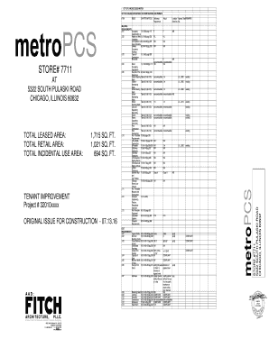 Chicago Code Matrix  Form