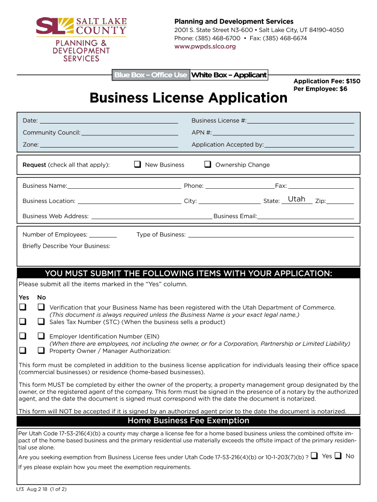 Welcome New Business Salt Lake County 2018-2025