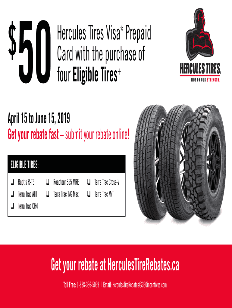 Hercules Tire Rebate  Form