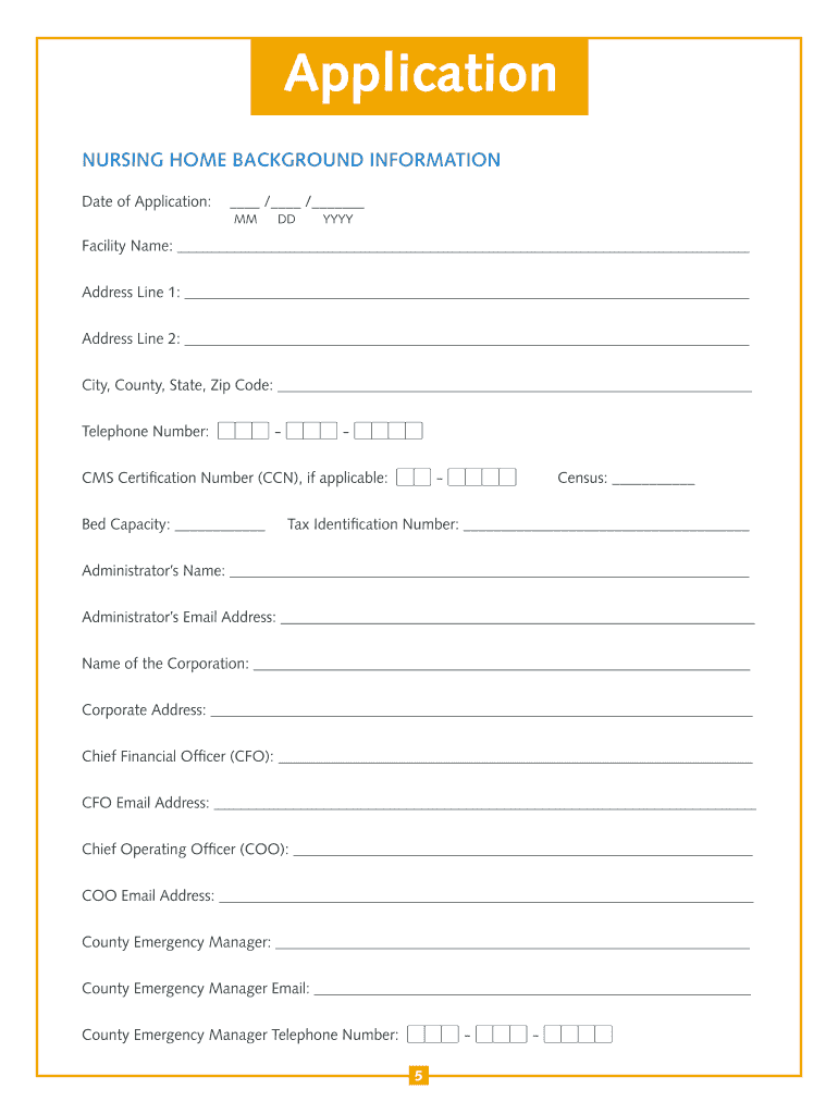 Region IV Emergency Response Civil Money Penalty Funds Application CMP Funds  Form