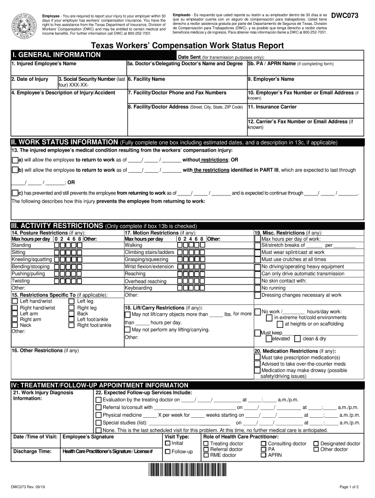  Dwc 73 2019-2024