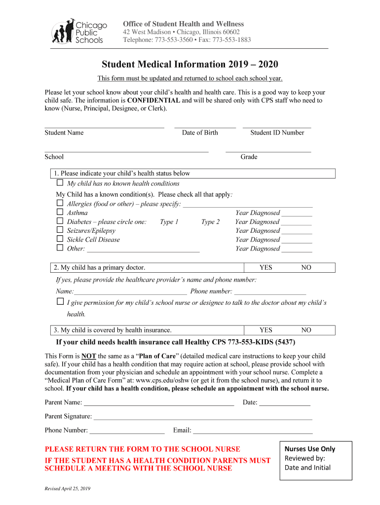 Get and Sign STUDENT HEALTH FORMS Daniel Boone Elementary School 2019-2022