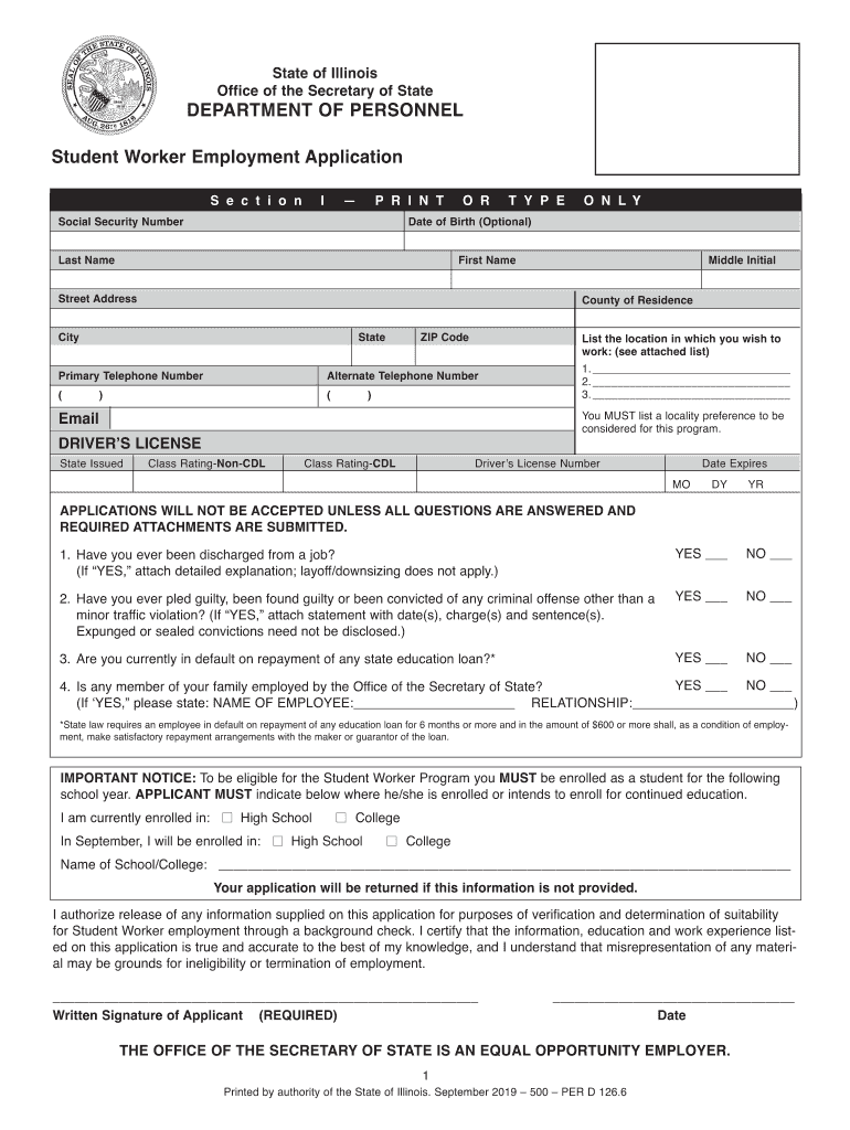  Morris Police Department Application 2019-2024