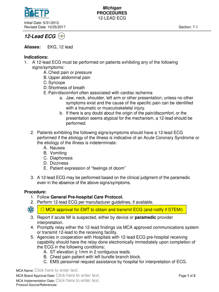 Michigan Patient Care Record Protocol State of Michigan  Form