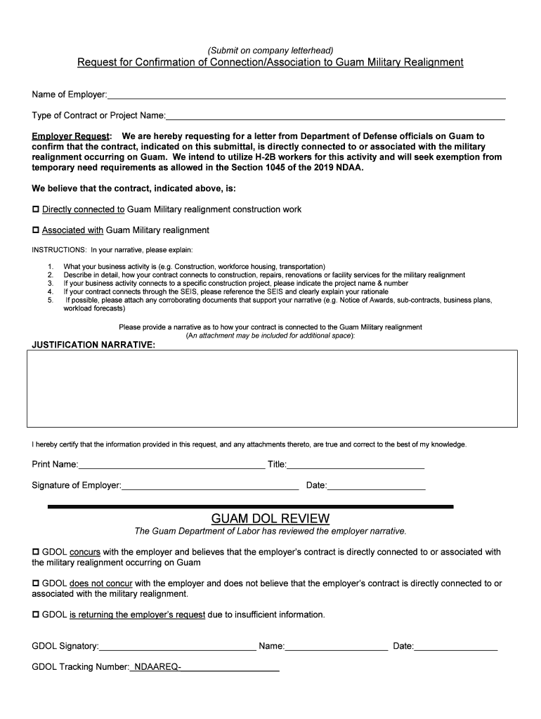Request Form H 2B NDAA Exempt DOD Letter Final DOC