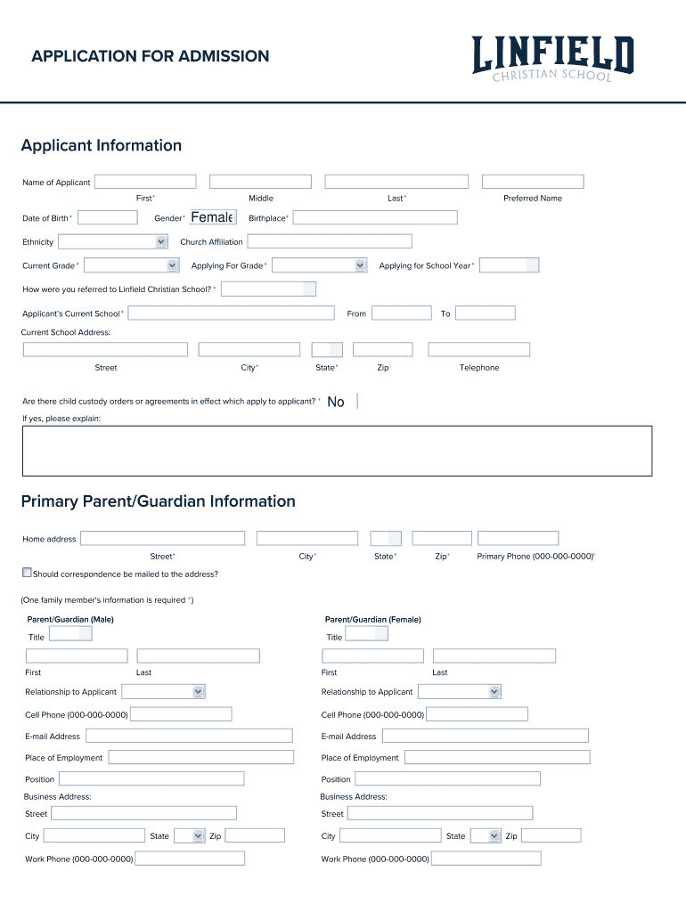 Current Grade *  Form