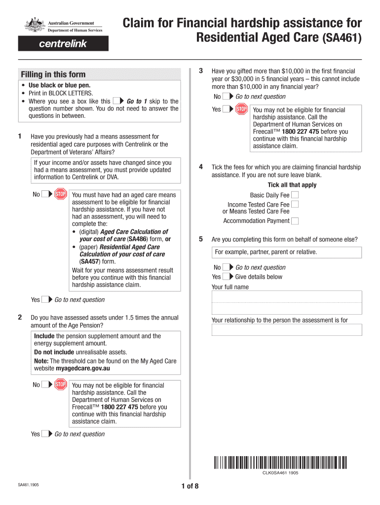 Sa461  Form