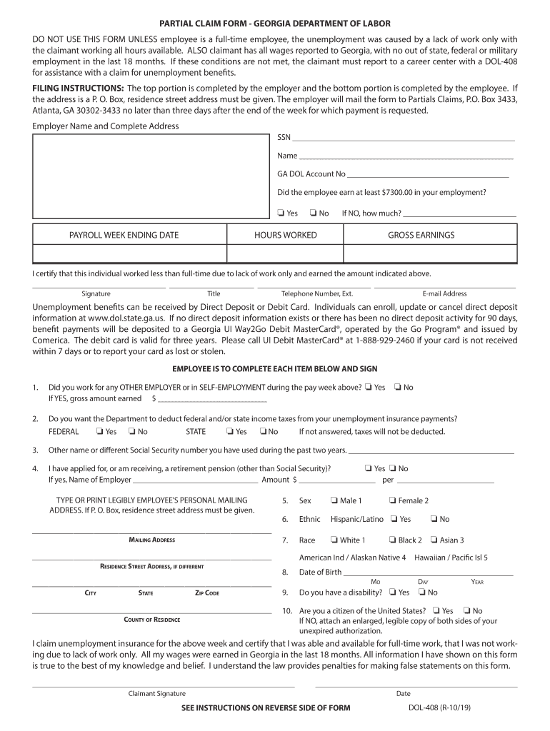  Dol Partial 408 2019-2024