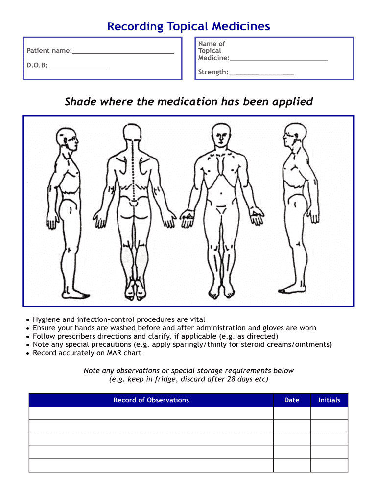 Topical Mar Chart Template  Form