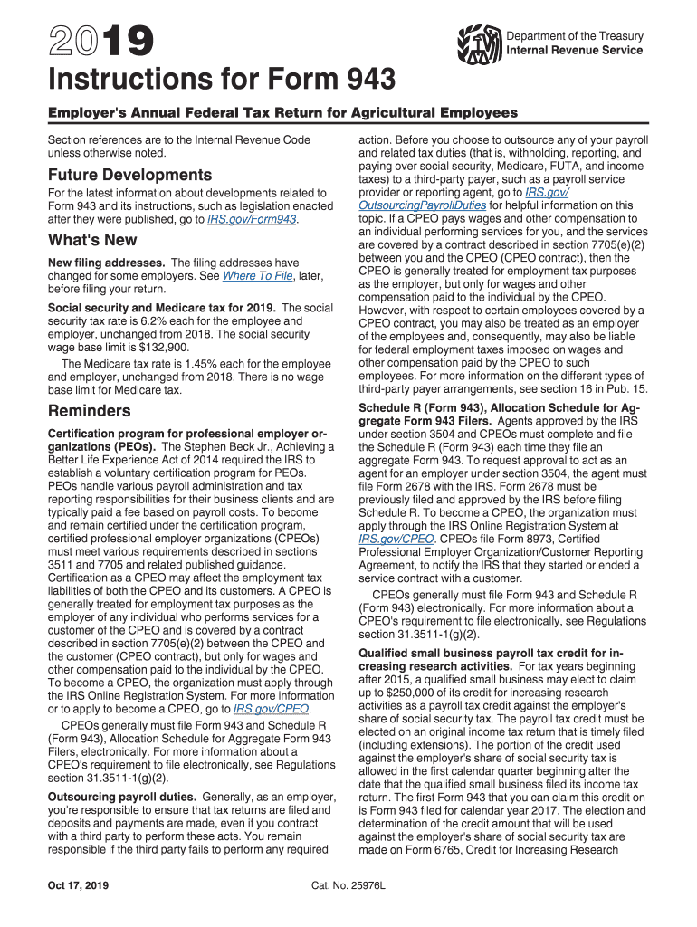 Irs Form 943 Fillable Online