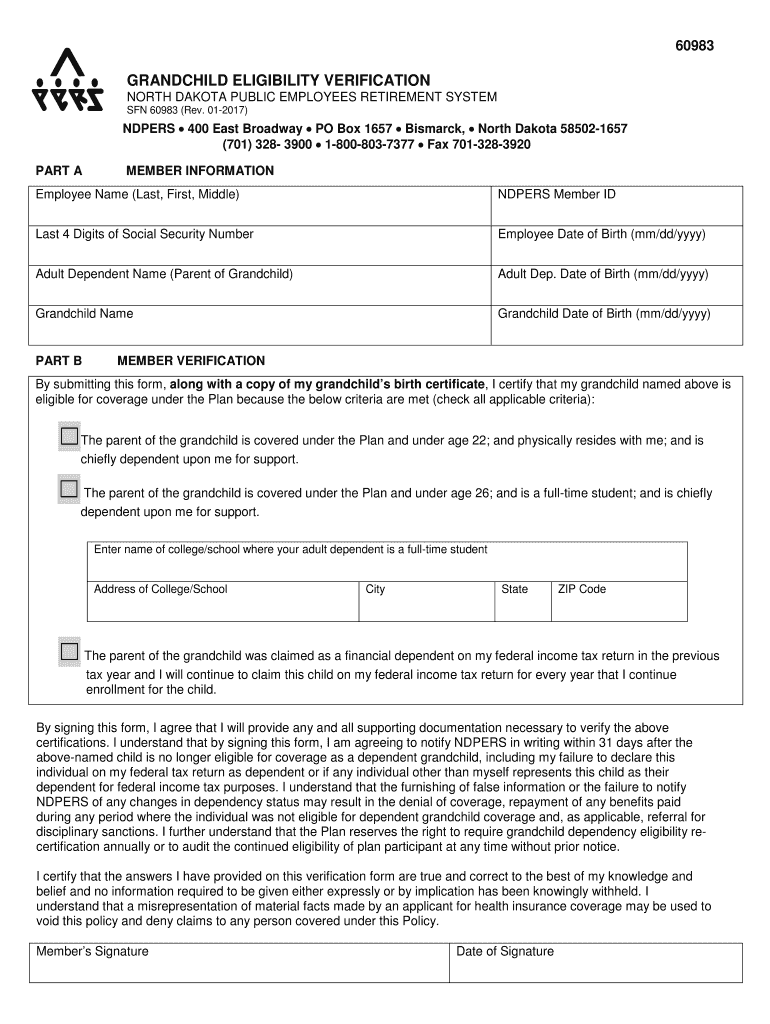 USE THIS FORM IF YOU ARE TRYING to NDPERS