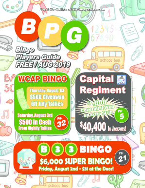 Bingo Players Guide  Form