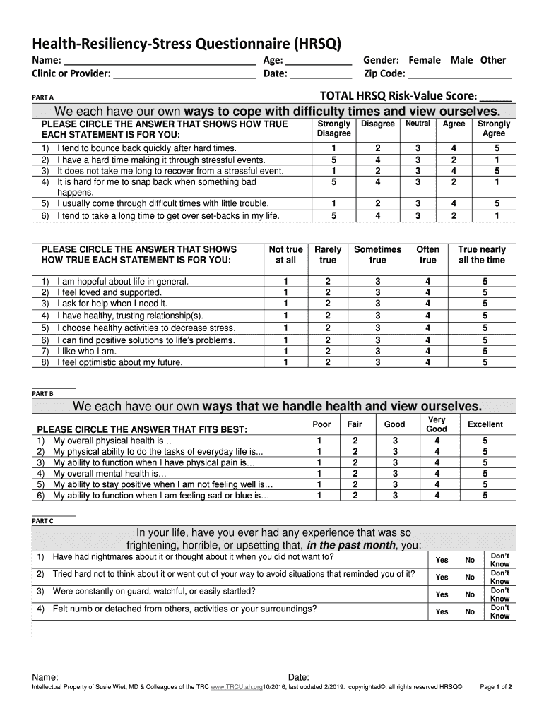 Hrsq  Form