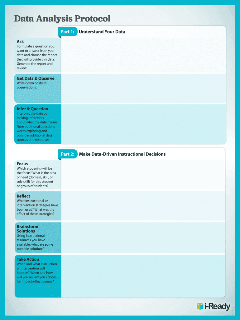 I Ready Data Analysis Template After the First Diagnostic Class How to Use the Data Analysis Protocol  Form