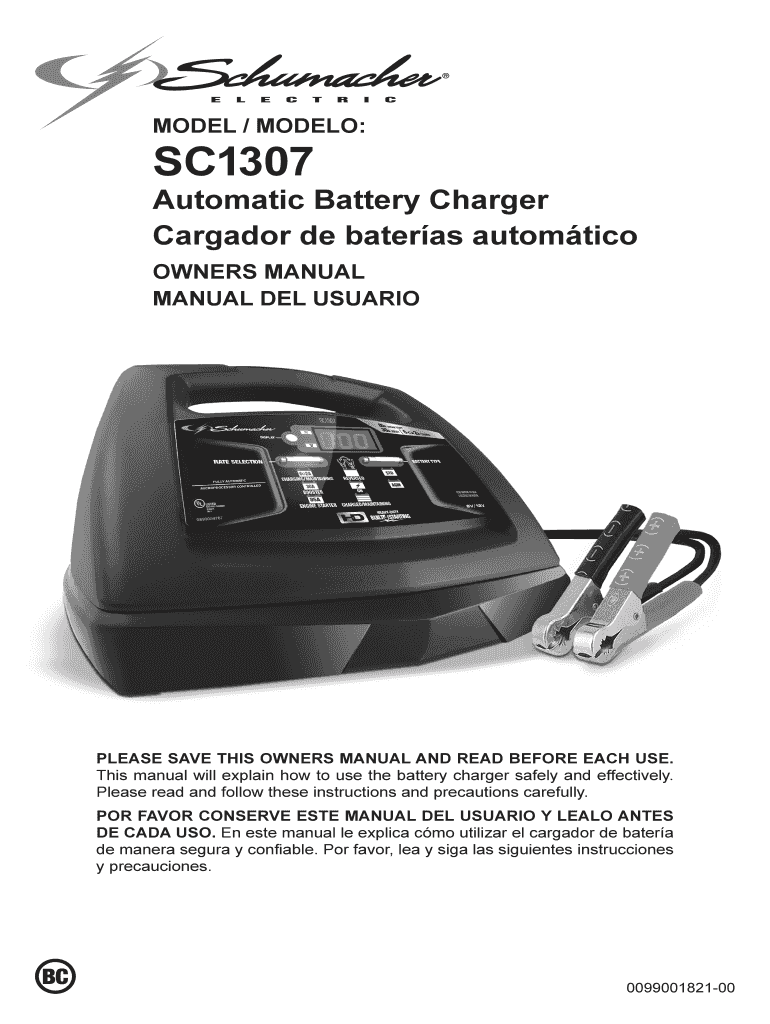 Schumacher Sc1307 Manual  Form