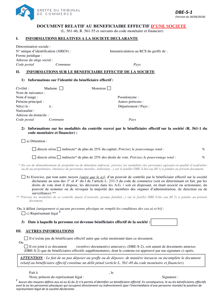 Get and Sign Dbe S 1 2018-2022 Form