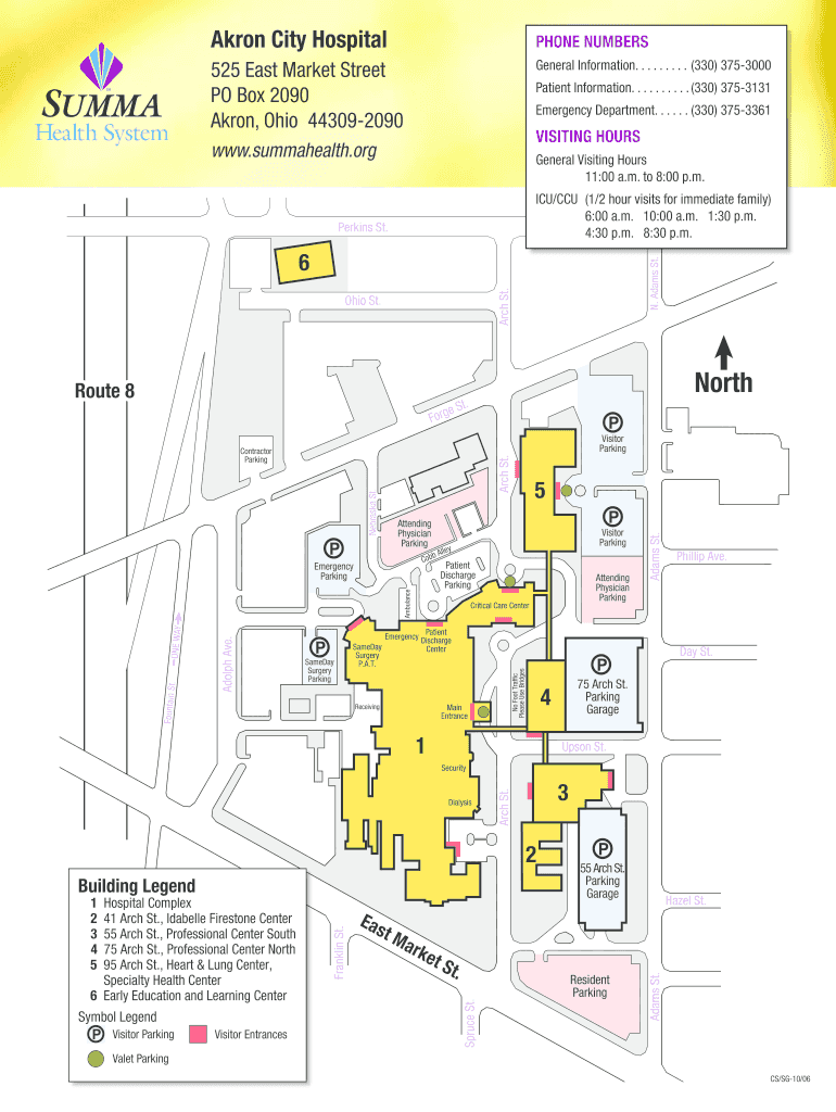 Akron General Map  Form