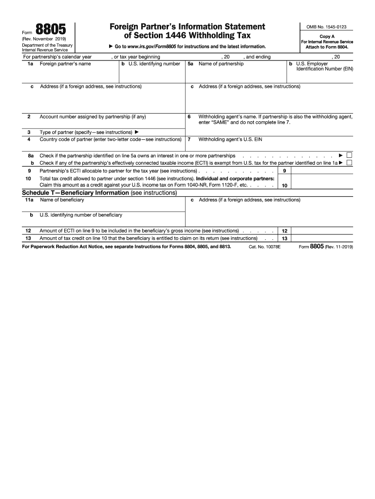 Irs Form 8805