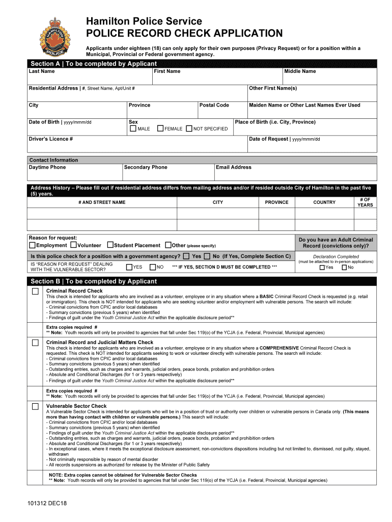  Vulnerable Sector Check Hamilton 2018-2024