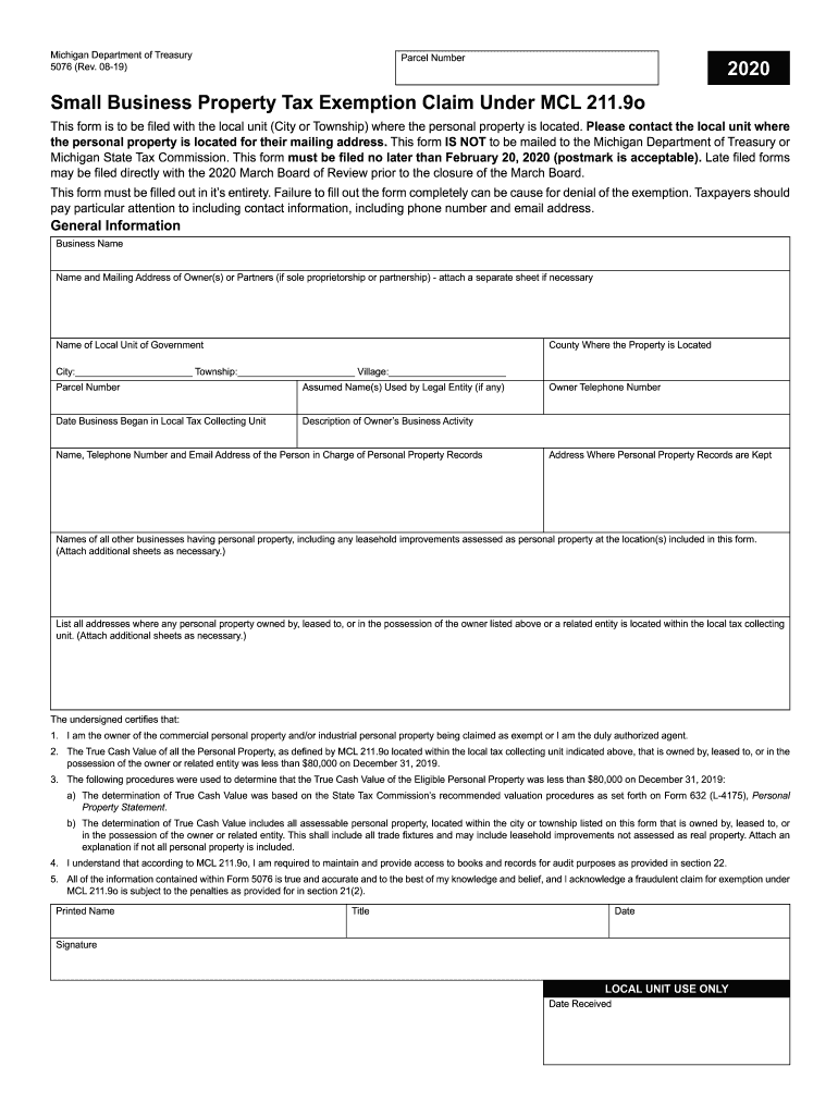 Form 5076 Mi