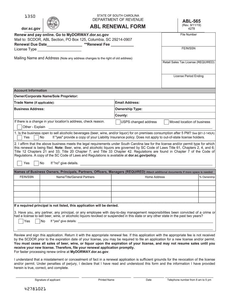 Abl 565 Form