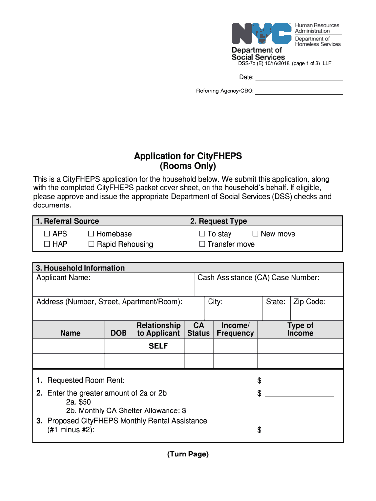 Cityfheps Application Online  Form