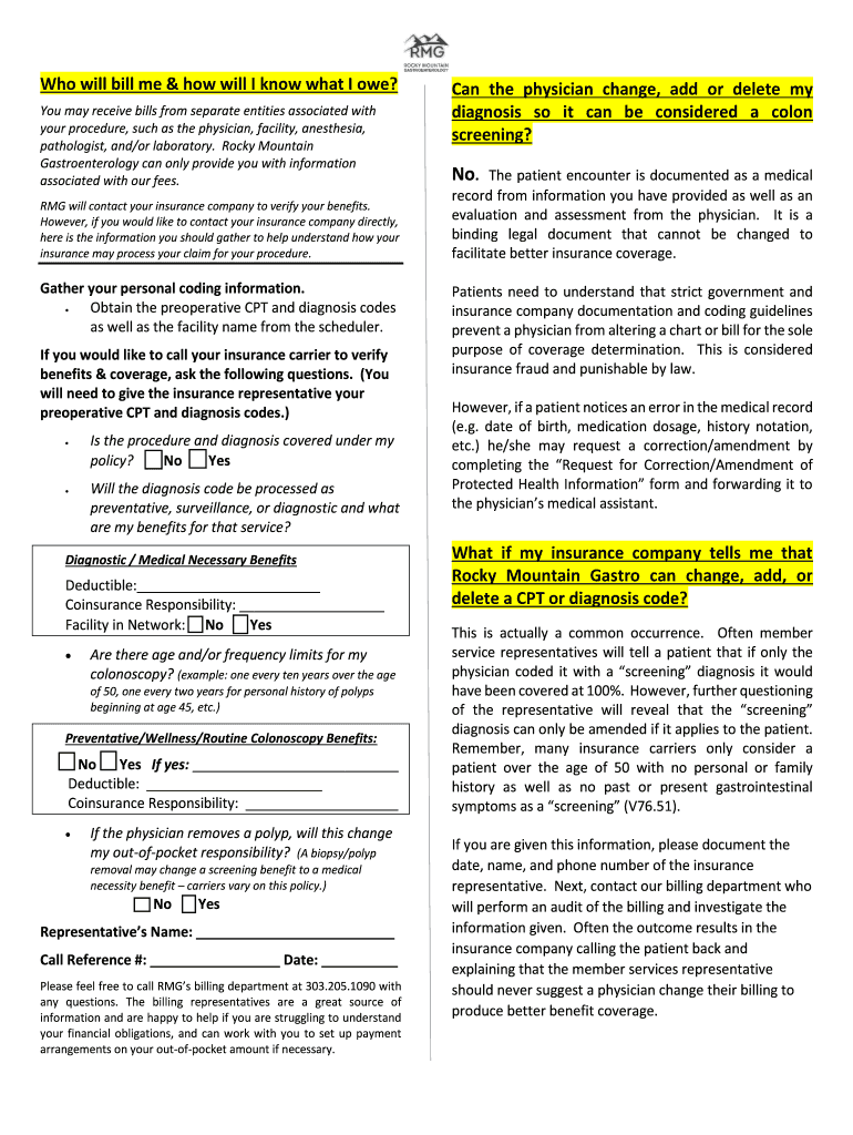 Coverage of Colonoscopies under the Affordable Care Act&#039;s  Form