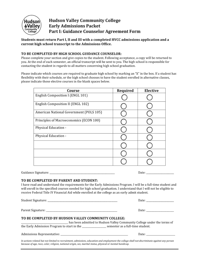 Career & Transfer Center Hudson Valley Community College  Form