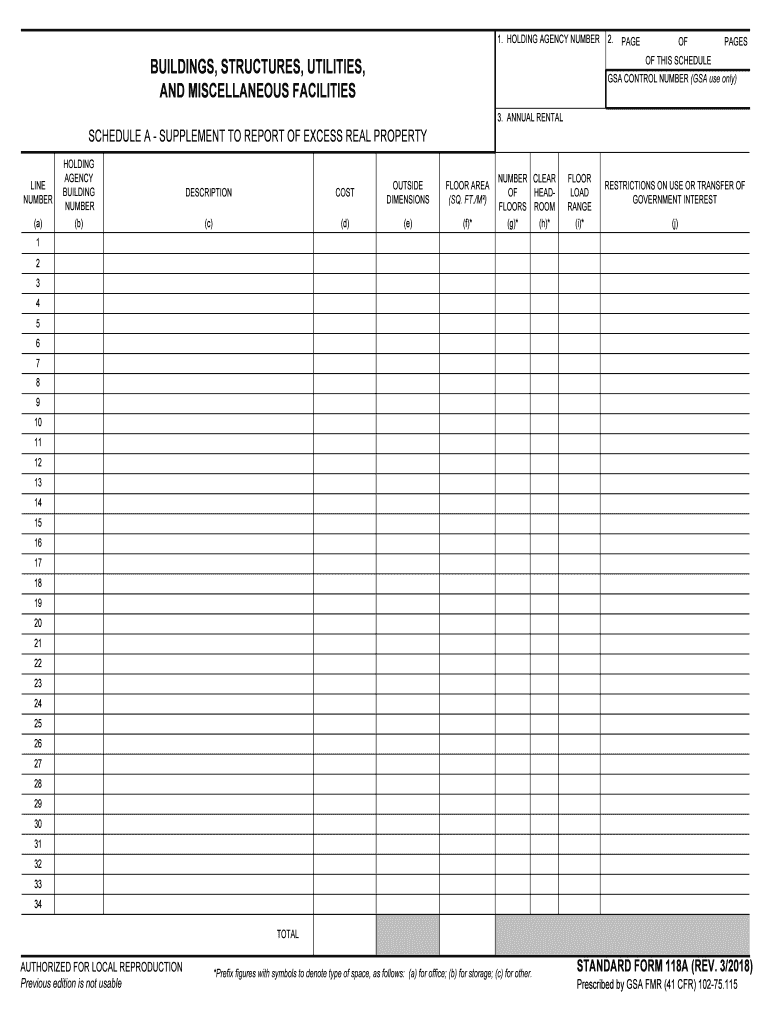 GSA CONTROL NUMBER GSA Use Only  Form