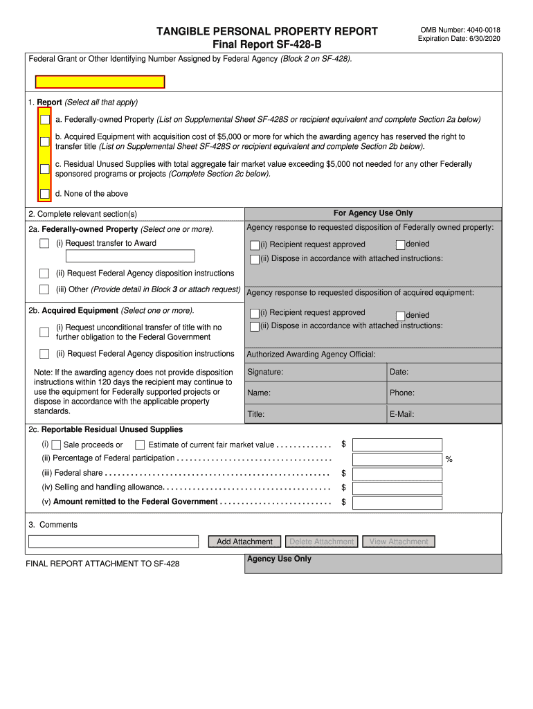 Property Forms, SF 428 Suite  Department of Energy