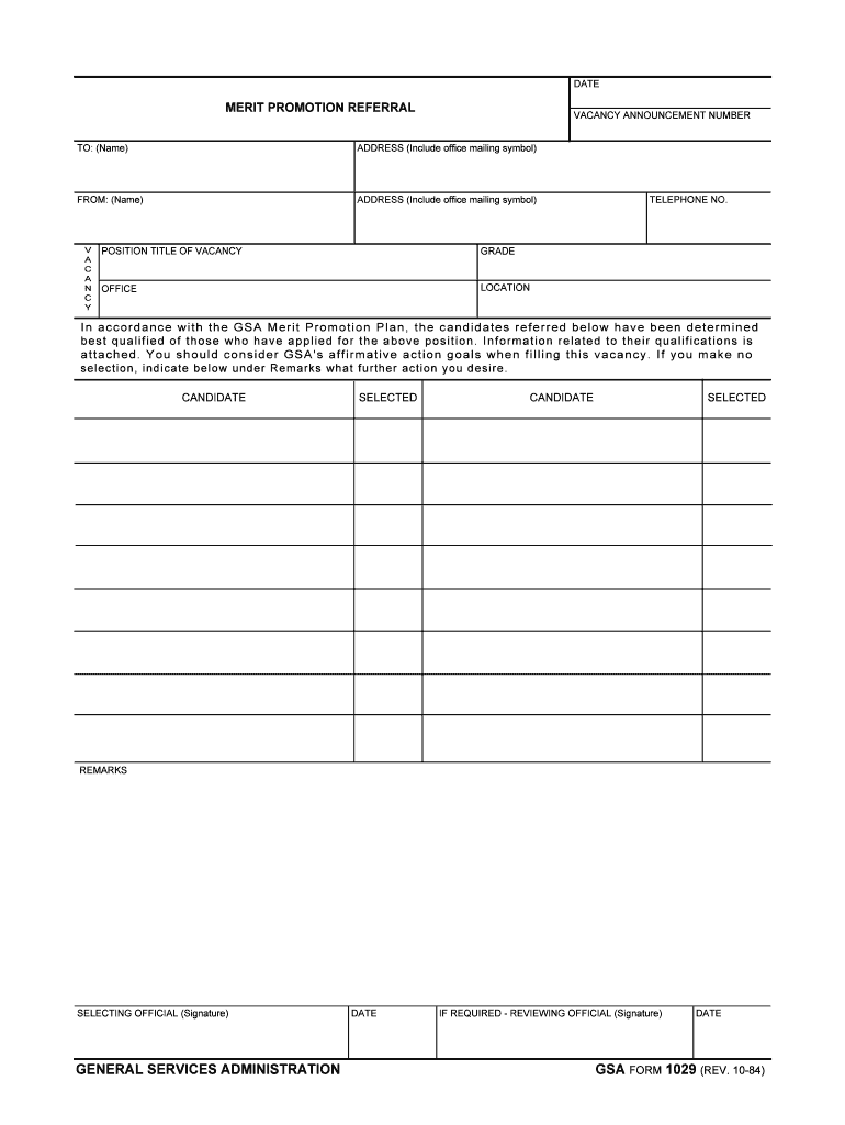 MERIT PROMOTION REFERRAL  Form