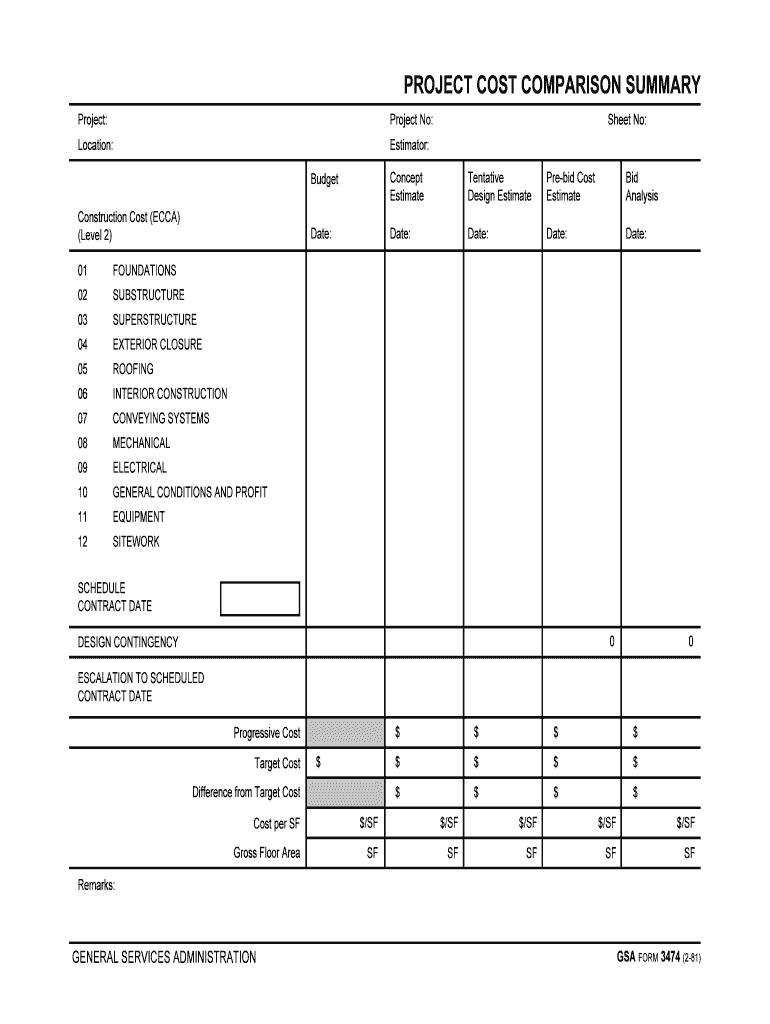 Construction Cost ECCA  Form