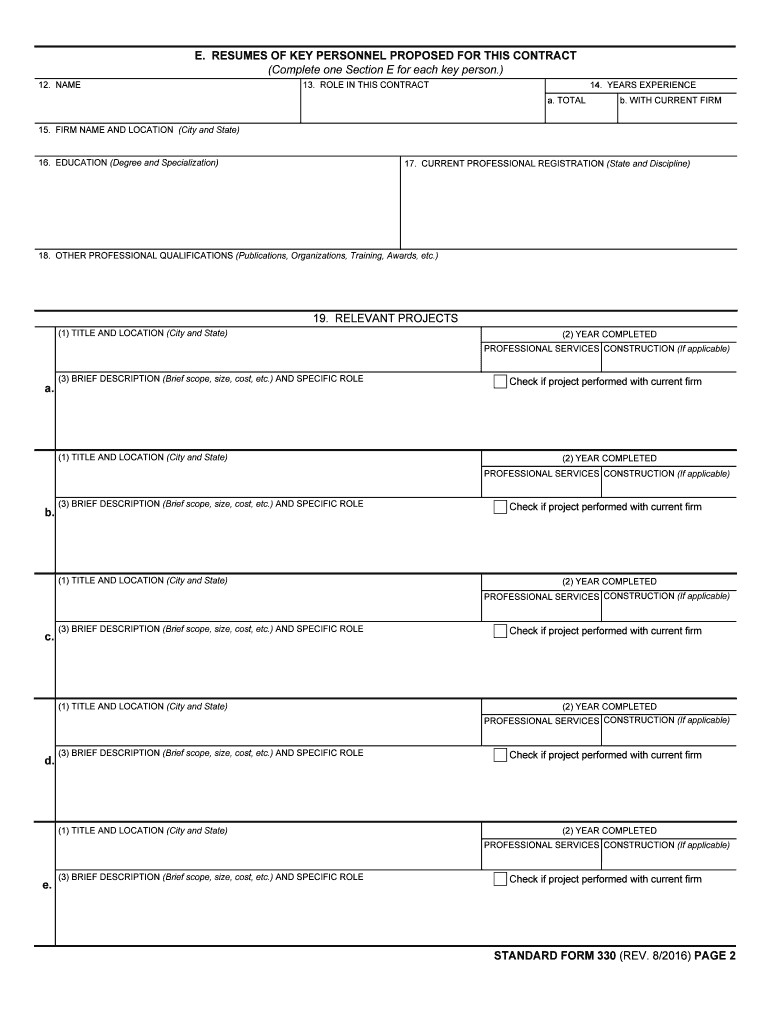 FIRM NAME and LOCATION City and State  Form